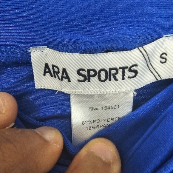 ARA Sports Cobalt Blue ruched pants size small - Picture 7 of 9